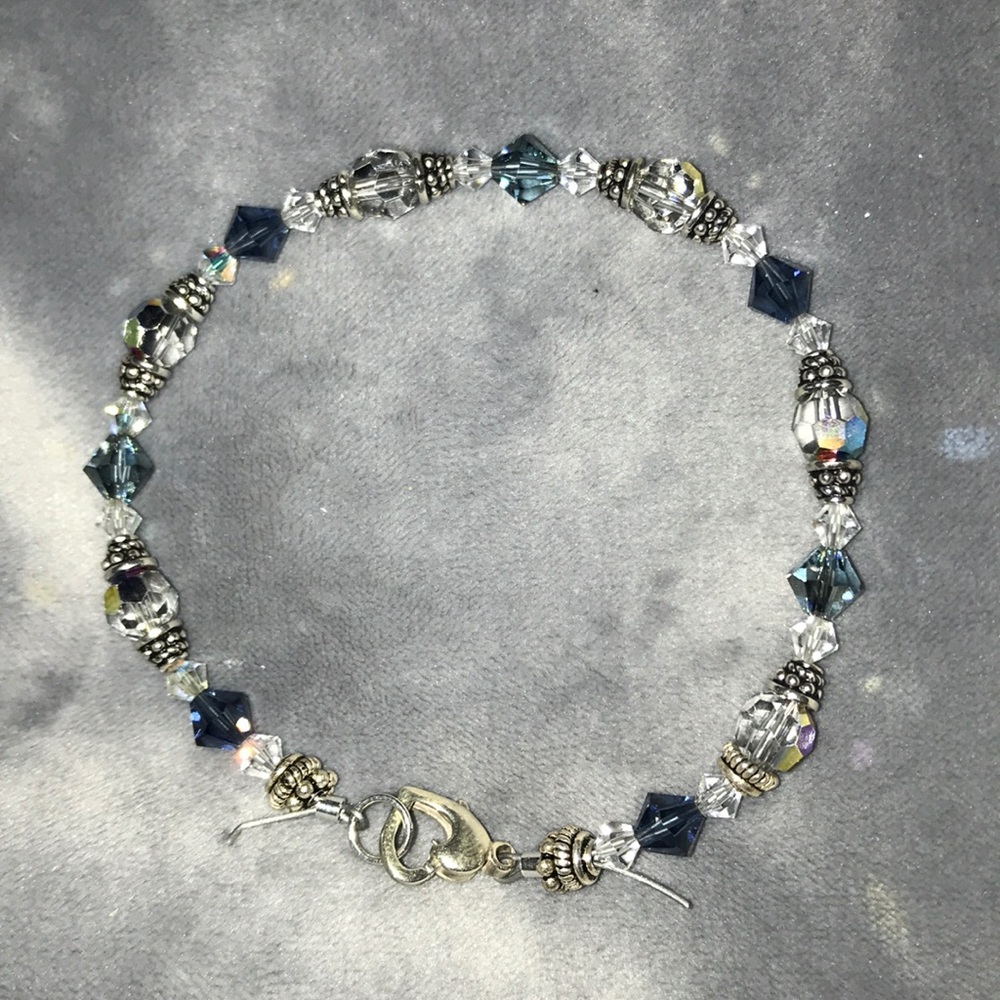 Bali .925 Sterling and Swarovski Crystal bracelet